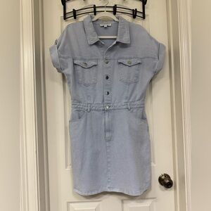 She + Sky Light Blue Denim Dress
